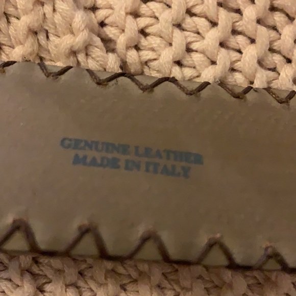 Post & Co Italian fur/leather and stone belt main image 7